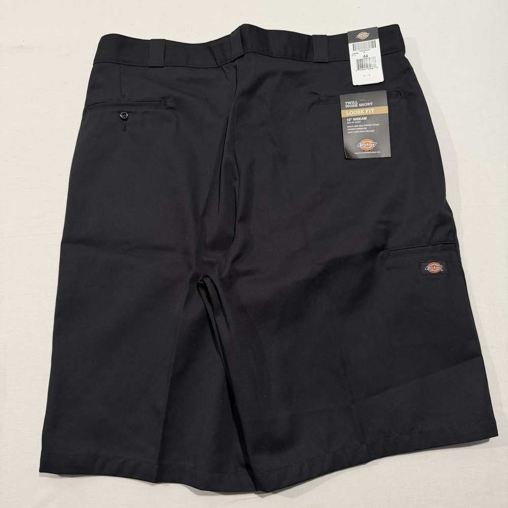 NWT Dickies 42283 Loose Fit Work Shorts Black Size 44